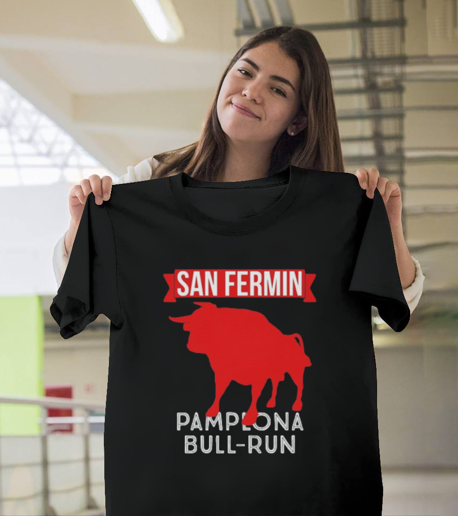 San Fermin Pamplona Bull Run Spain Festival Red Bull T-Shirt