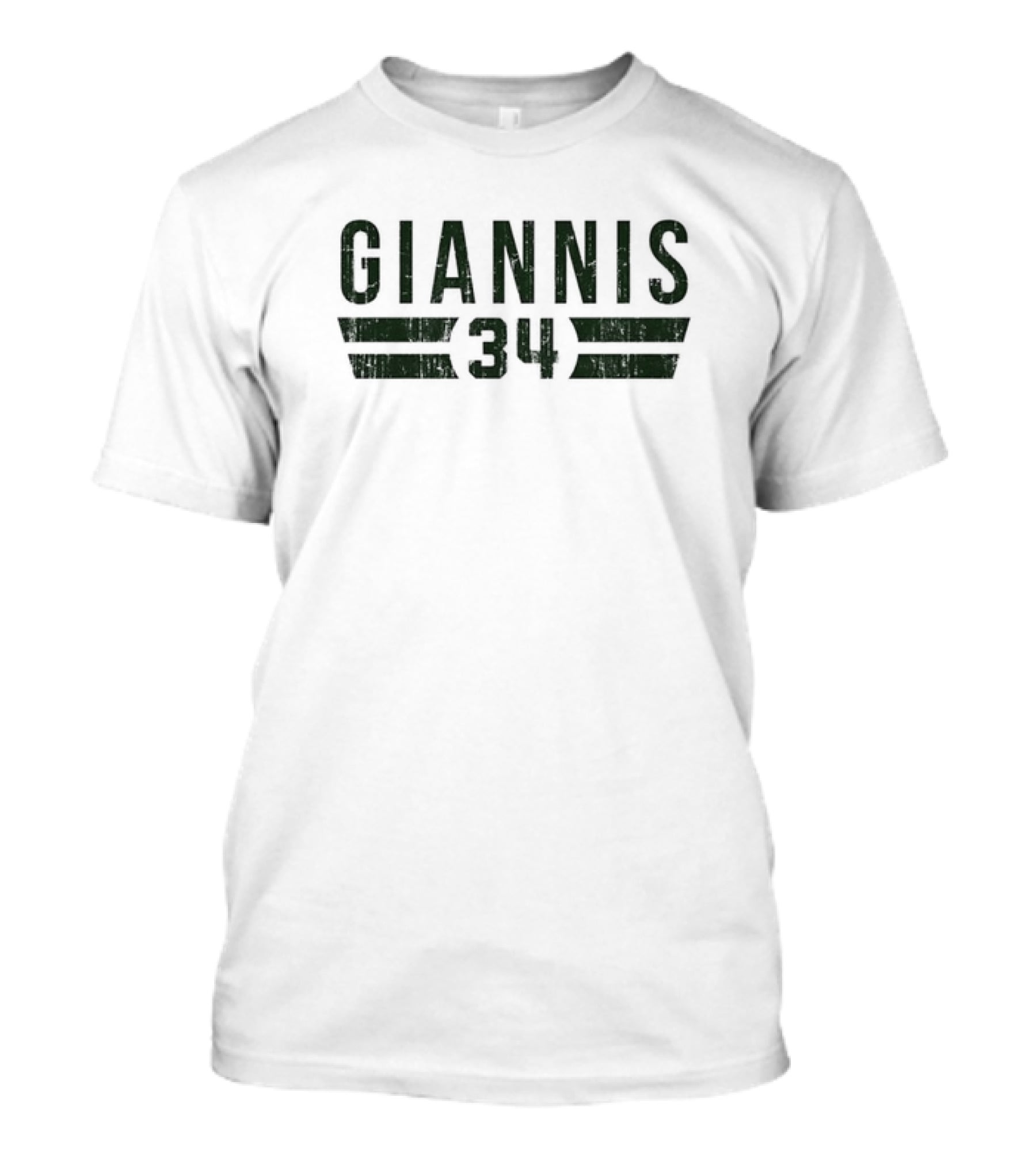 Giannis 34 Milwaukee Font Basketball T-Shirt