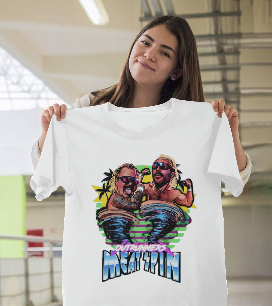 Outrunners Meat Spin Tropical Wrestling Tornadoes T-Shirt