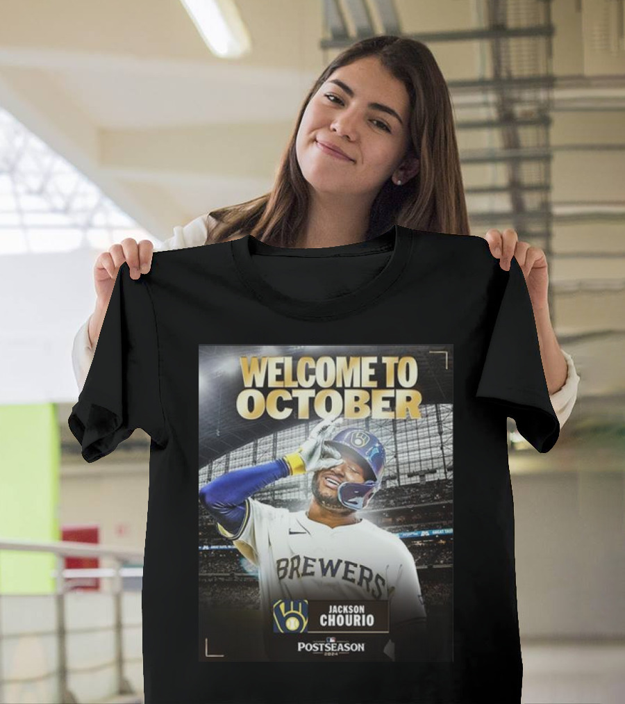 Welcome to October Jackson Chourio Brewers Postseason T-Shirt