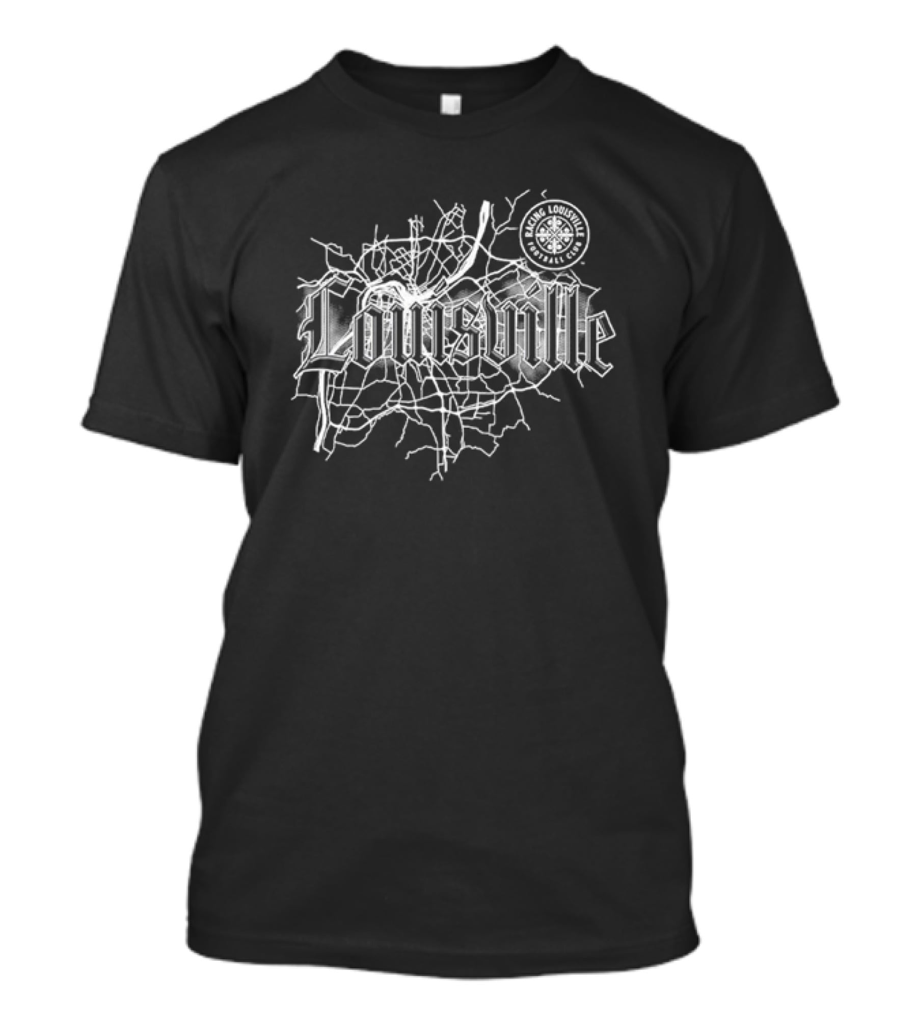 Racing Louisville Football Club Map Louisville Retro Classic T-Shirt