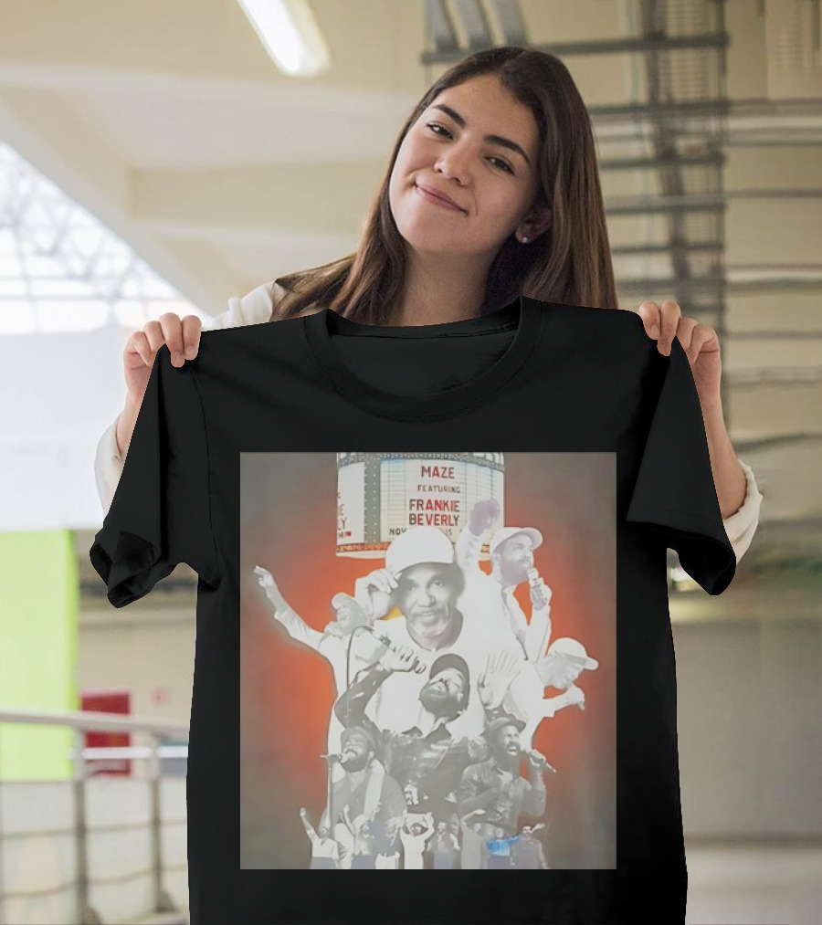 Naima Cochrane #Musicsermon Frankie Beverly Maze Featuring Concert Collage T-Shirt