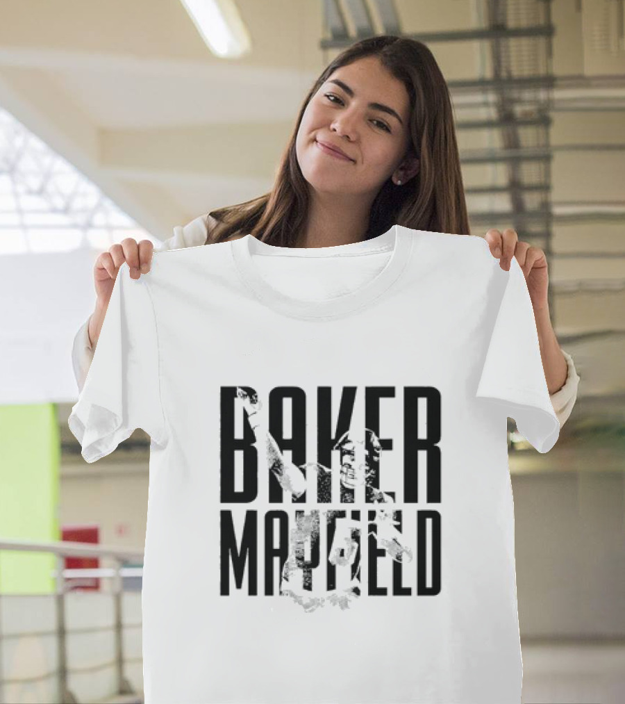 Baker Mayfield Tampa Bay Football Overlay Text T-Shirt