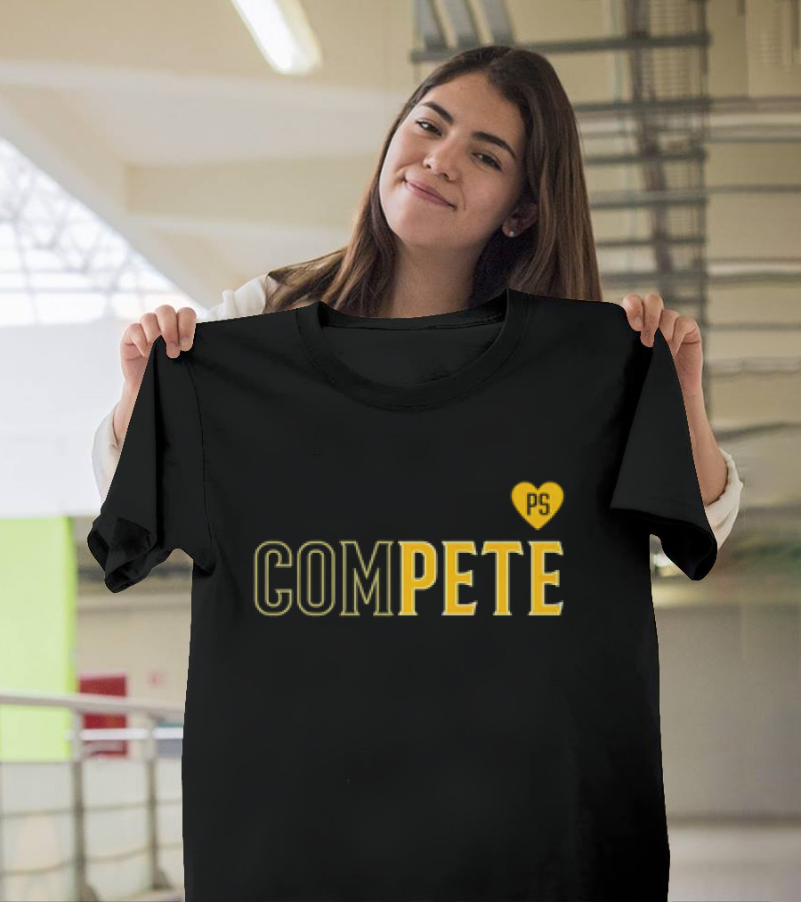 Compete Pete PS Heart Design Love T-Shirt