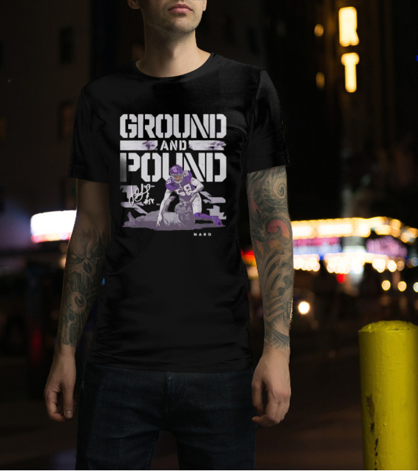 Ground And Pound Jonathan Greenard Minnesota Vikings NFL Vintage Football T-Shirt