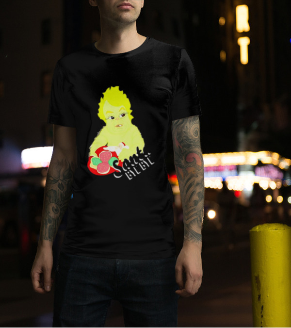Retro Baby Grinch Santa Bye Bye T-Shirt
