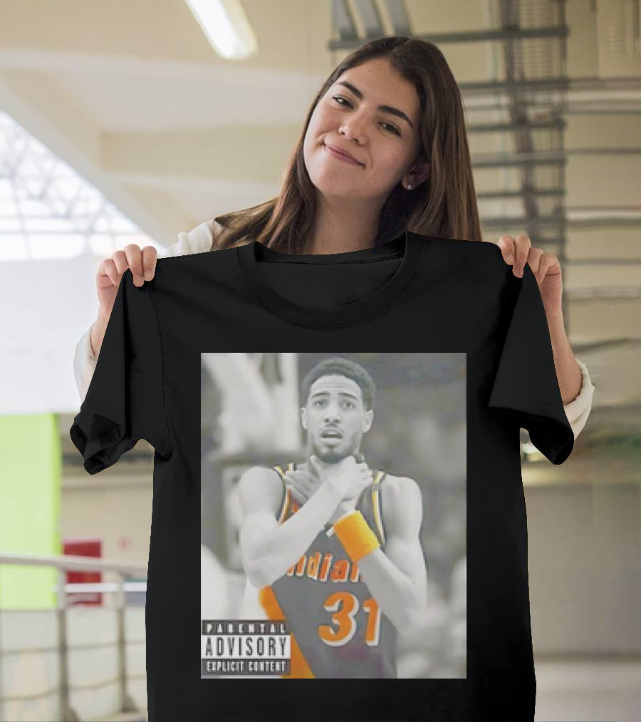 Tyrese Haliburton X Reggie Miller Indiana Pacers Knicks Killers Parental Advisory 31 T-Shirt