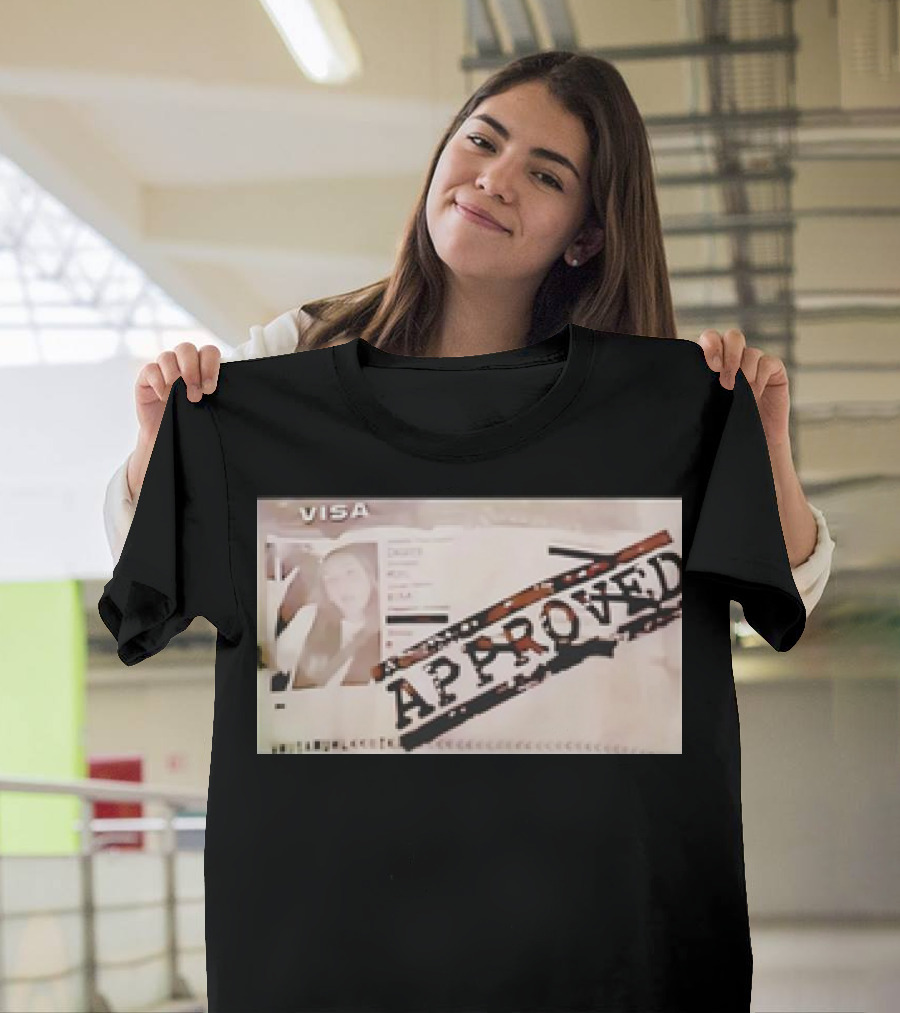 Visa Nika Muhl Approved Retro Passport Visa Approved T-Shirt