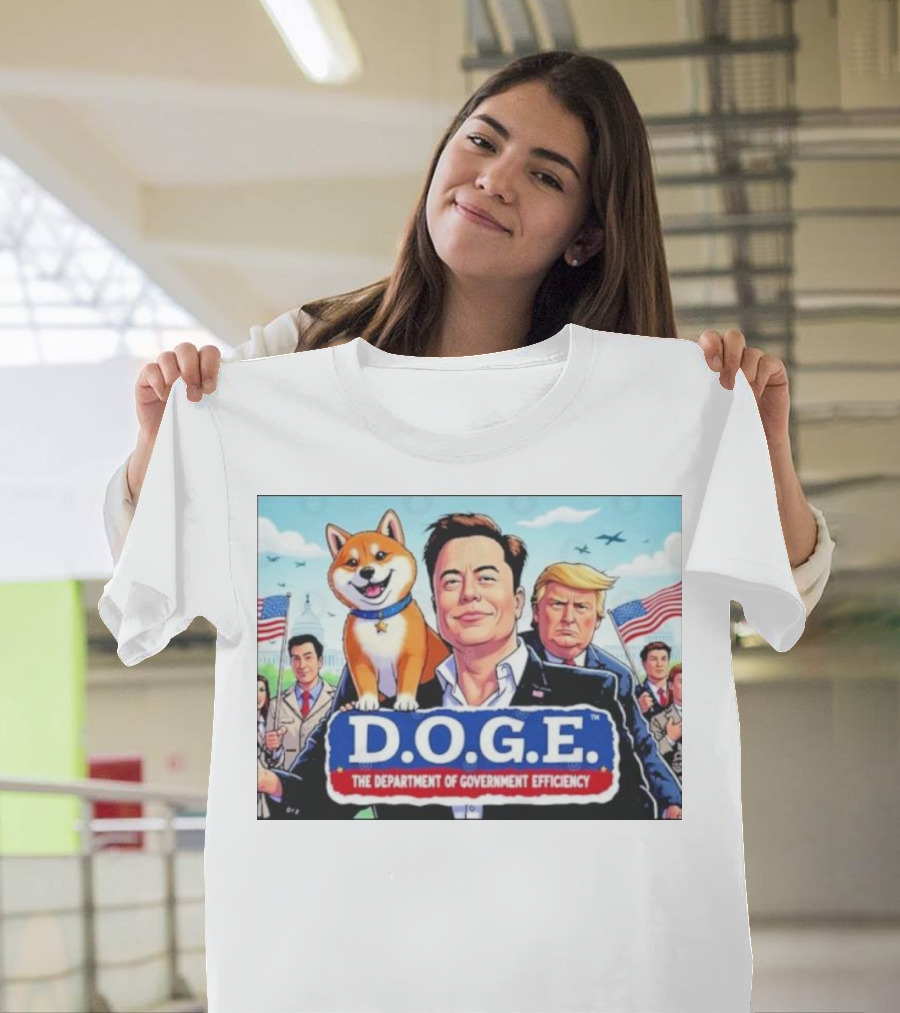 Doge Elon Trump D.O.G.E The Department of Government Efficiency Patriotic T-Shirt