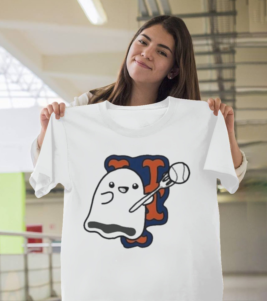 Lets Go New York Mets Baby Ghost Halloween MLB T-Shirt