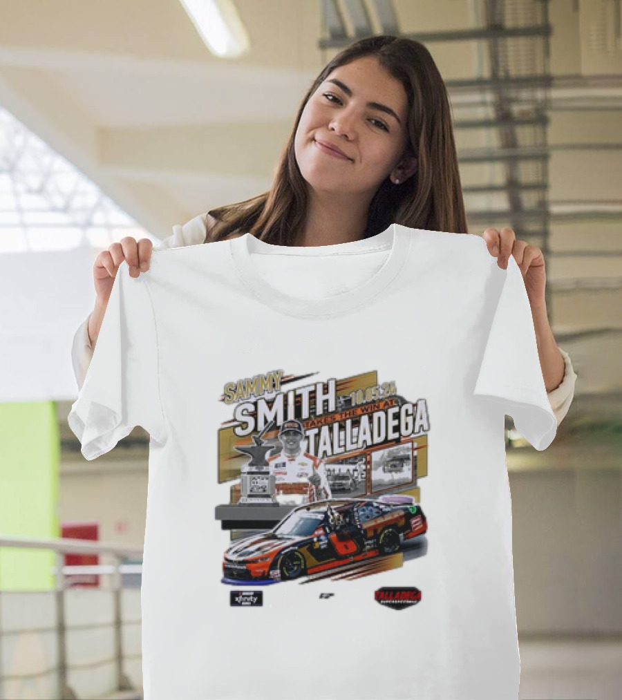 Sammy Smith Takes the Win at Talladega 2024 Xfinity Series JR Motorsports United Rentals 250 Race Win T-Shirt