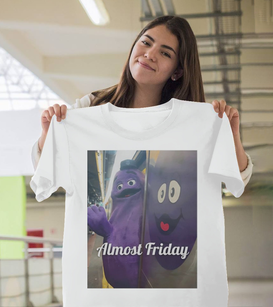 Grimace Almost Friday Subway Scene T-Shirt
