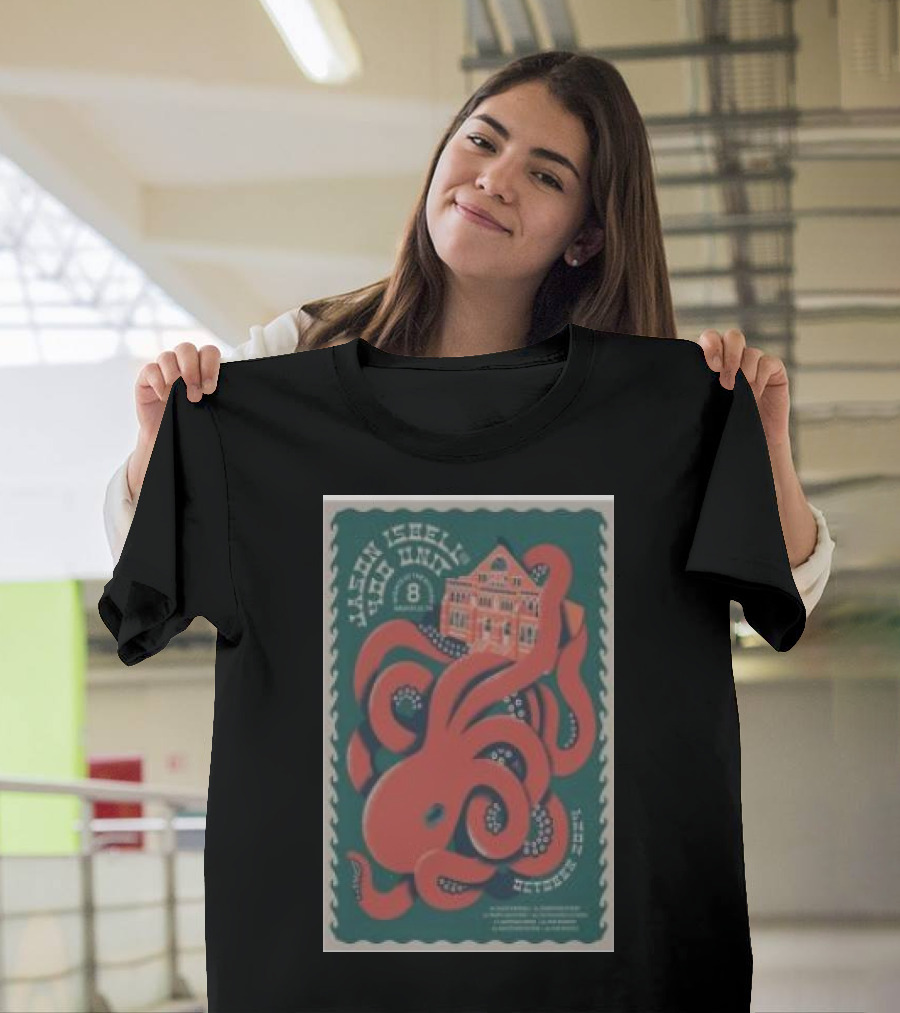 Jason Isbell And The 400 Unit Ryman Auditorium Oct 8-20 2024 Nashville TN Octopus T-Shirt