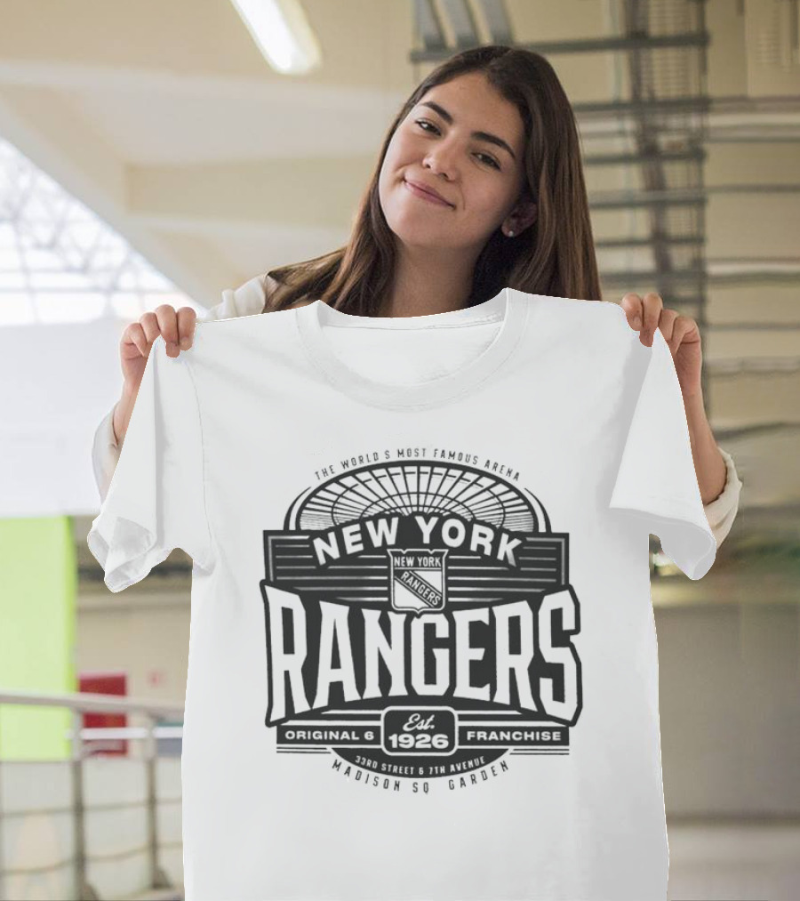 New York Rangers Madison Square Garden Est. 1926 Original Franchise T-Shirt