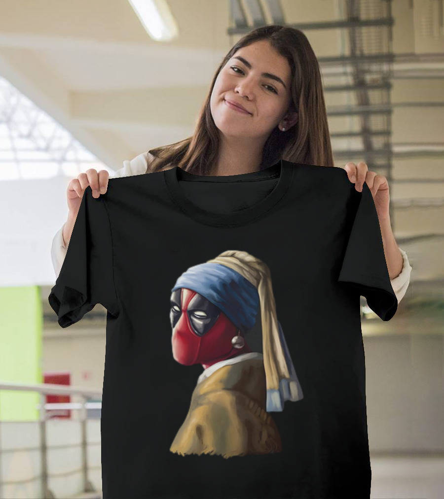 Deadpool With A Pearl Earring T-Shirt