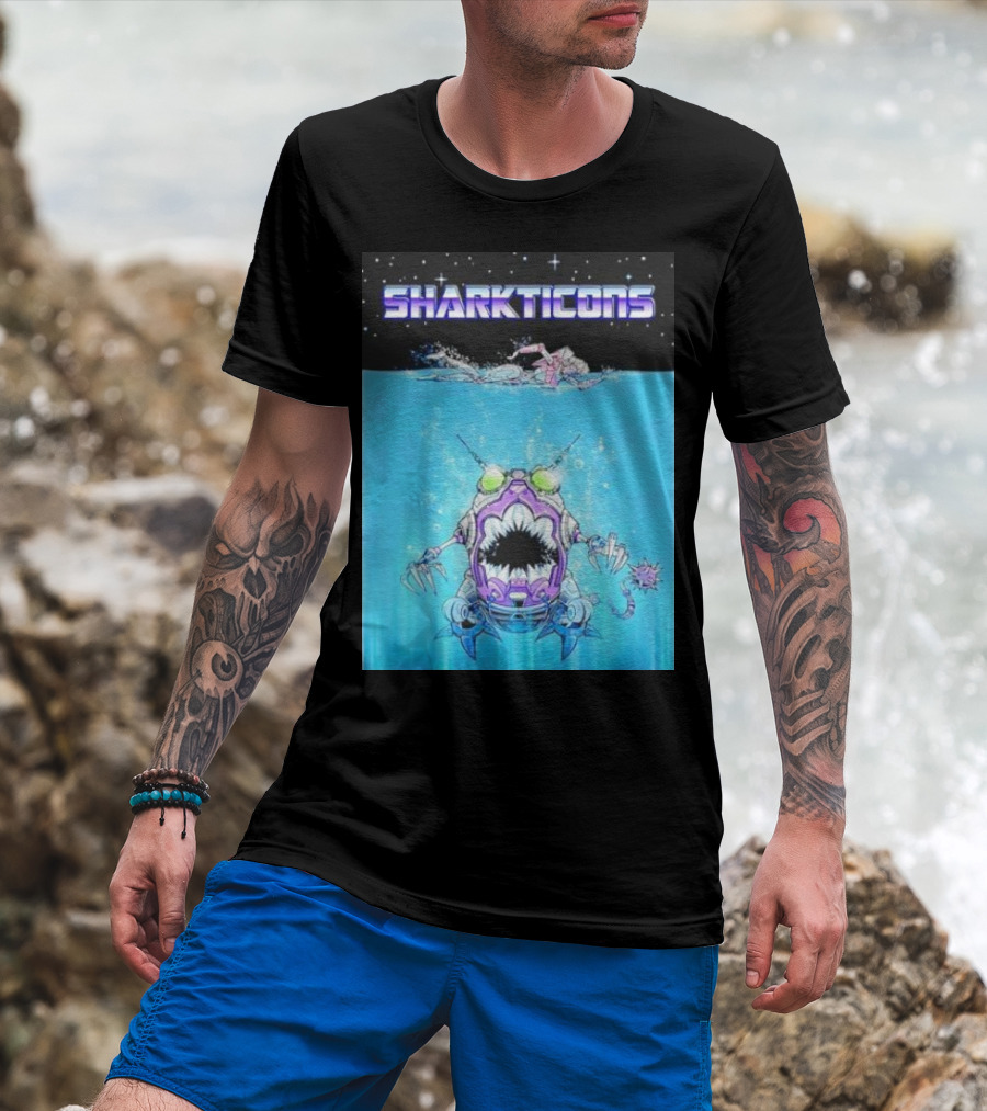 Sharkticons Underwater Robot Monsters T-Shirt