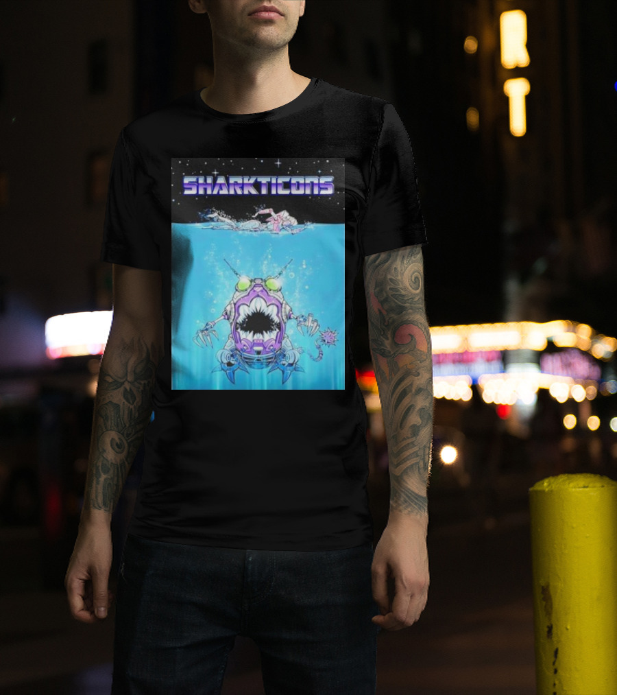 Sharkticons Underwater Robot Monsters T-Shirt