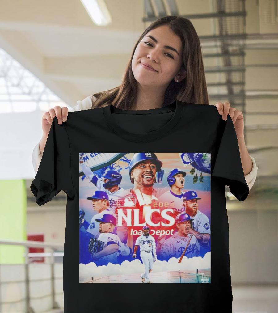 Los Angeles Dodgers 2024 NLCS Champions Celebration Loan Depot T-Shirt