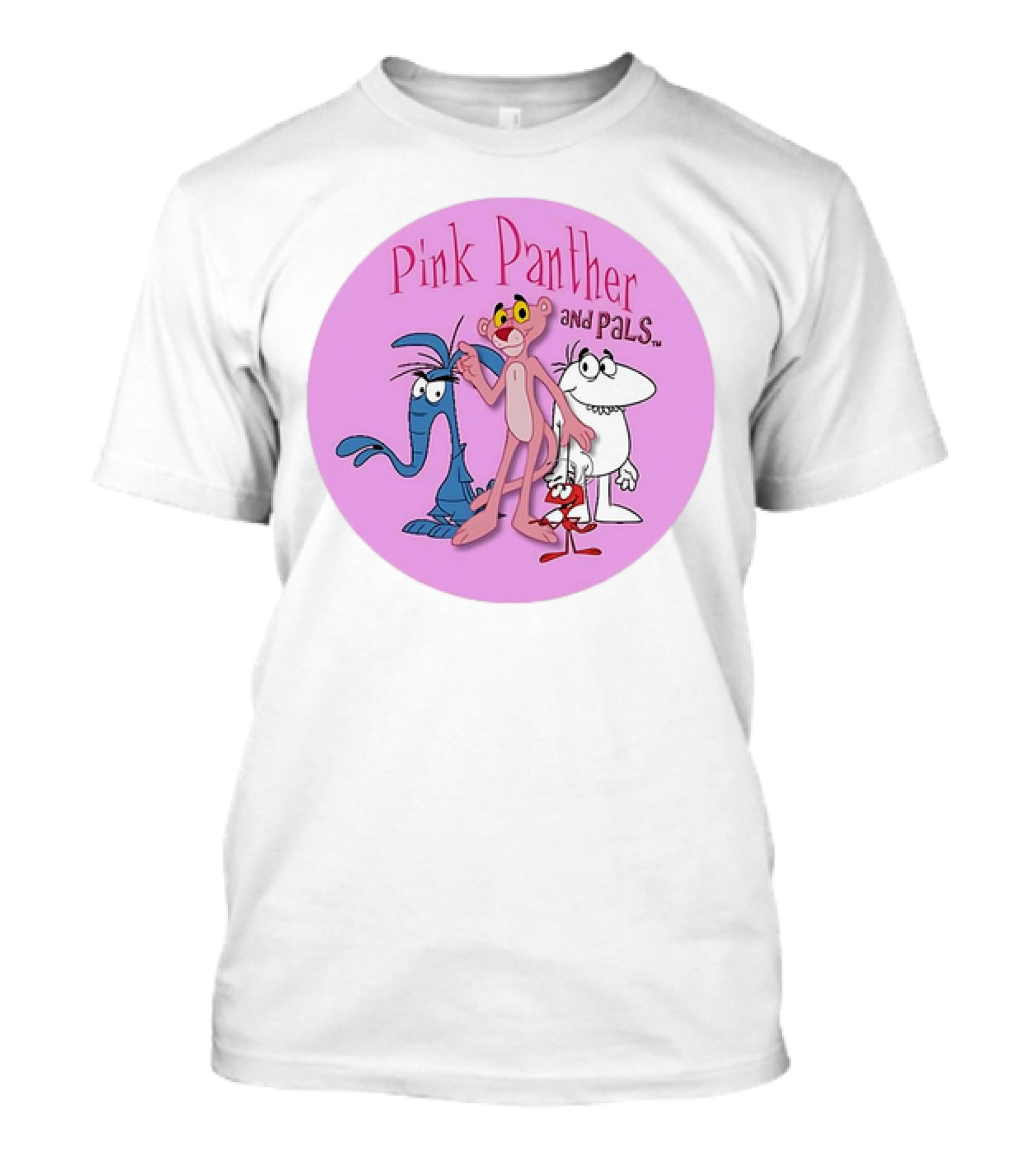 Pink Panther And Pals Circle Cartoons T-Shirt