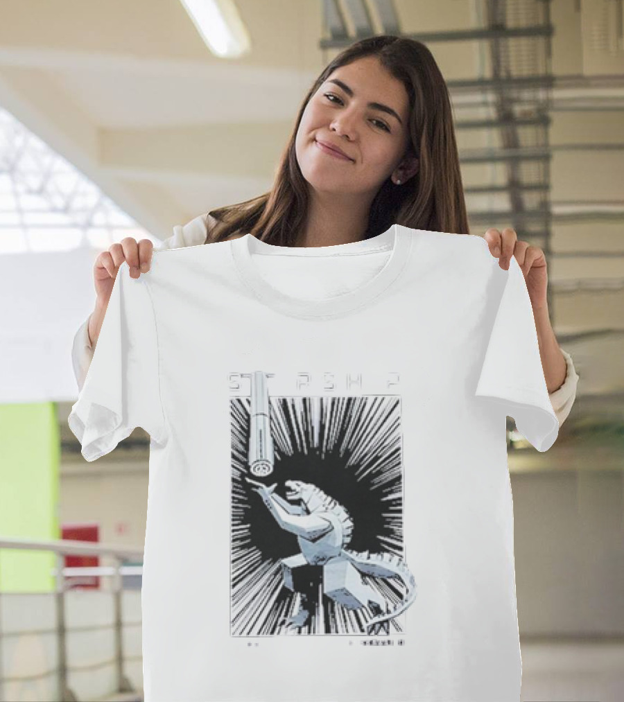 Starship Flight 5 Mecha Dinosaur Space Adventure T-Shirt