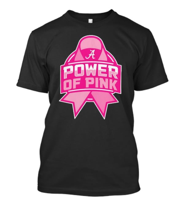 Alabama Crimson Tide Power Of Pink Ribbon T-Shirt