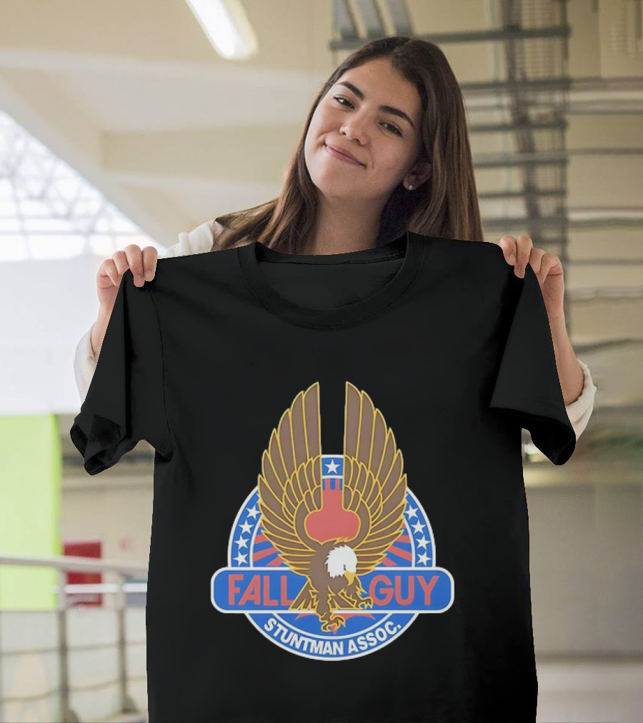 Fall Guy Stuntman Assoc Bald Eagle Emblem T-Shirt