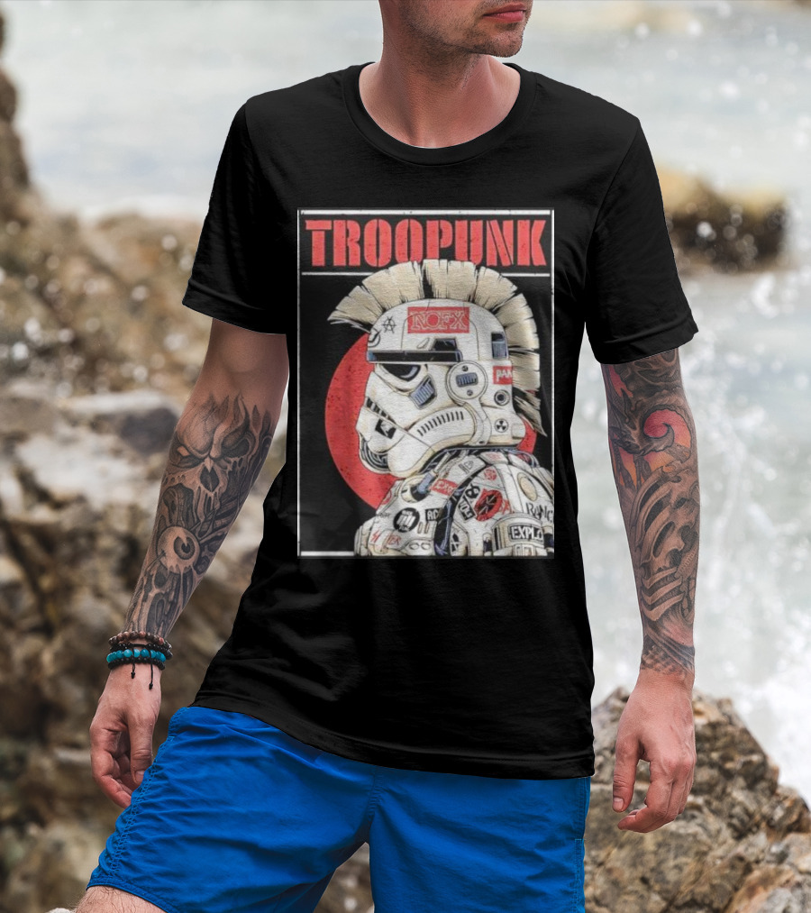 TROOPUNK NOFX Punk Rock Star Wars Stormtrooper T-Shirt
