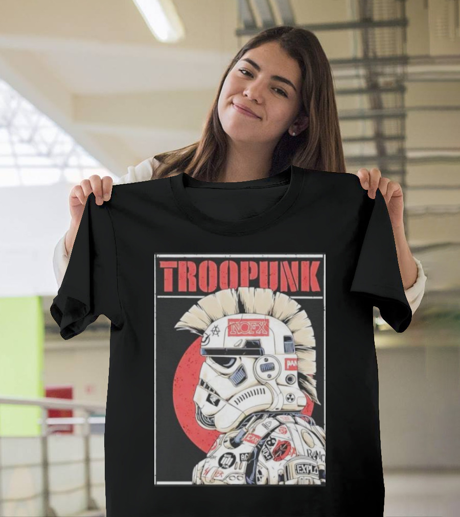TROOPUNK NOFX Punk Rock Star Wars Stormtrooper T-Shirt