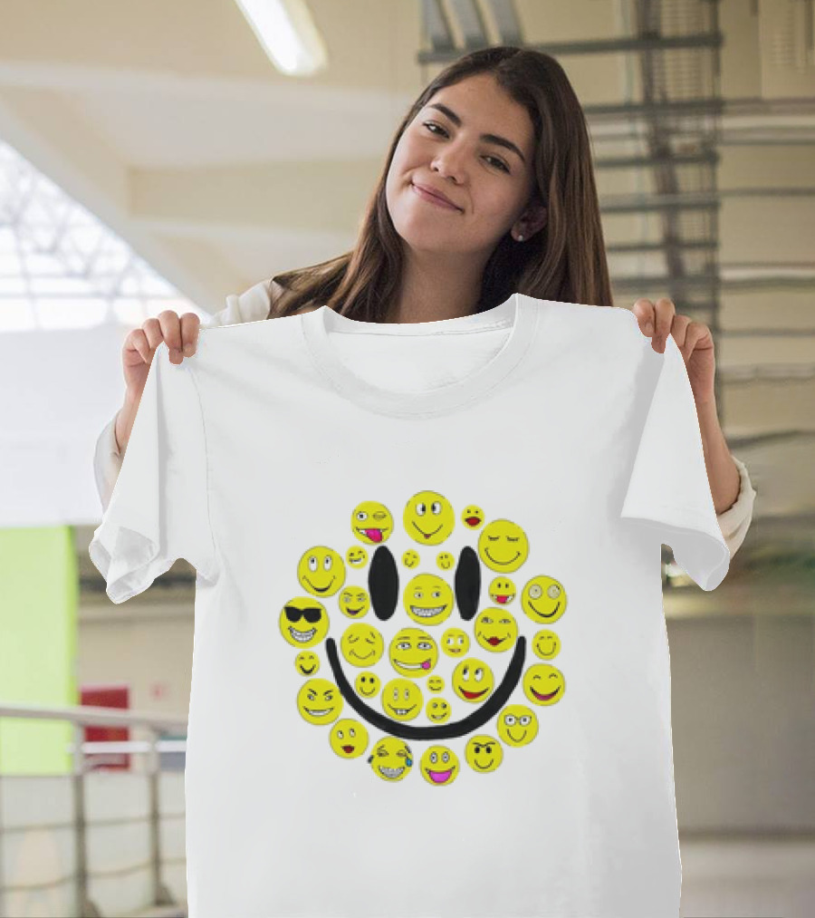 Smiles Icons Faces Collection T-Shirt