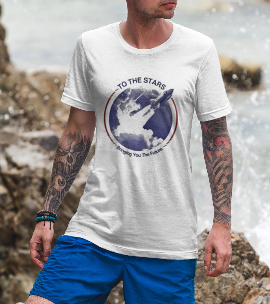 To The Stars Bringing You The Future Rocket Launch T-Shirt