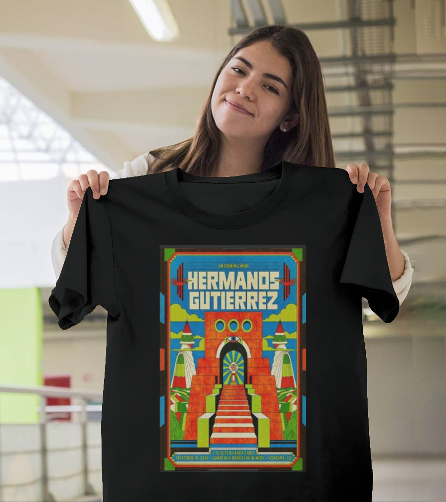 Hermanos Gutierrez An Evening with October 19 2024 Gundlach Bundschu Winery Sonoma CA T-Shirt