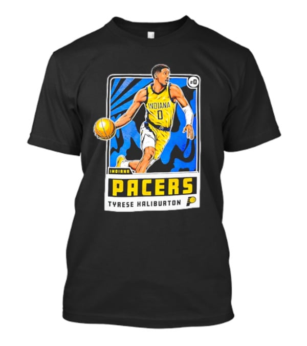 Tyrese Haliburton Indiana Pacers Vintage Player Card #0 T-Shirt