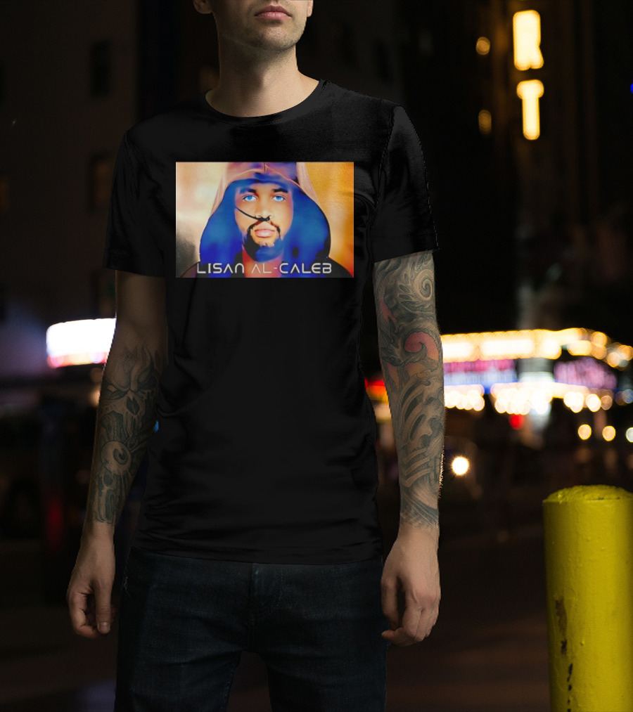 Lisan Al Caleb Blue Hooded T-Shirt