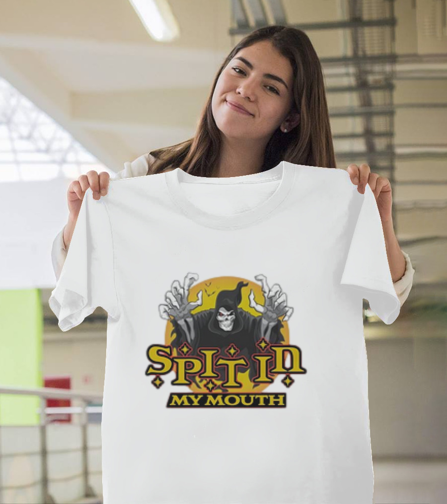 Death Spit in My Mouth Cartoon Retro T-Shirt