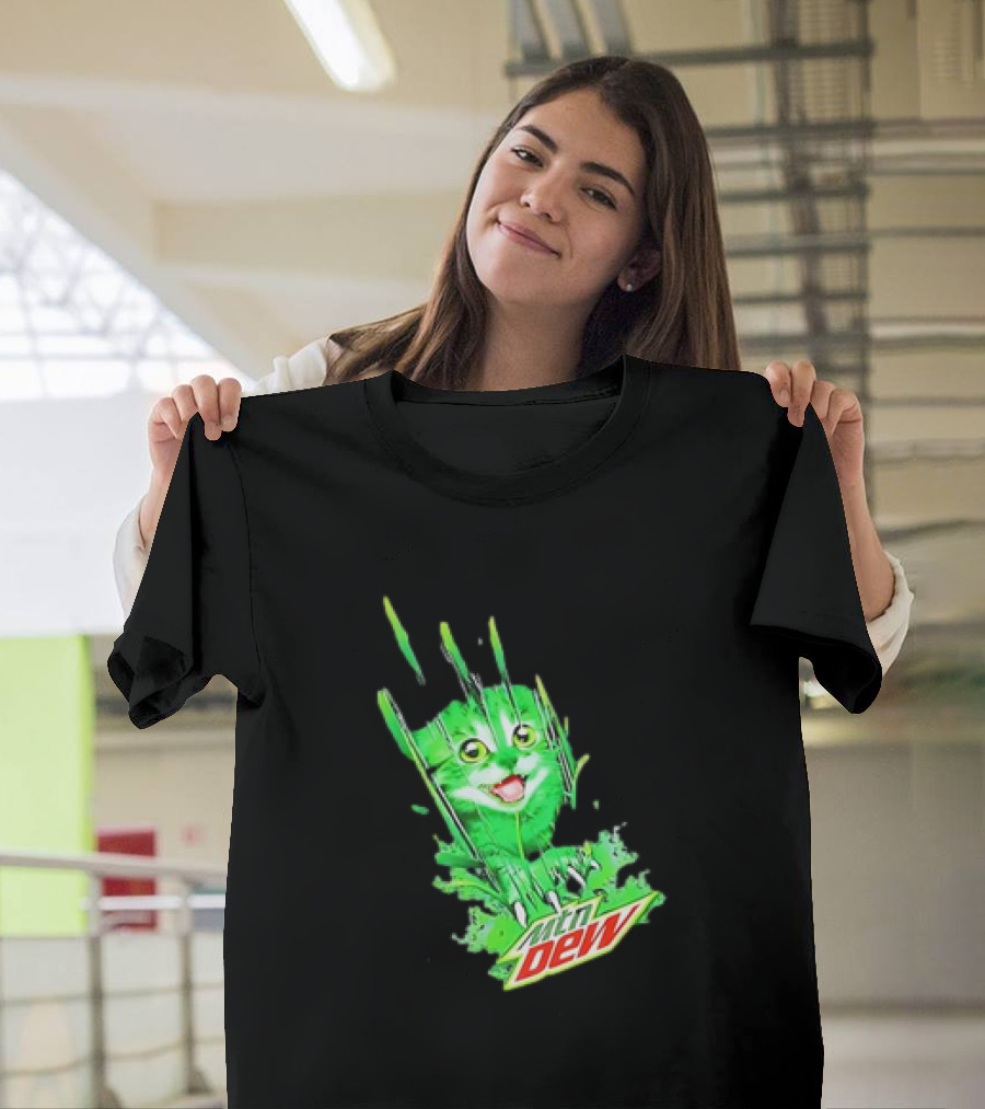 Cat Mtn Dew Mountain Mew Clawing T-Shirt