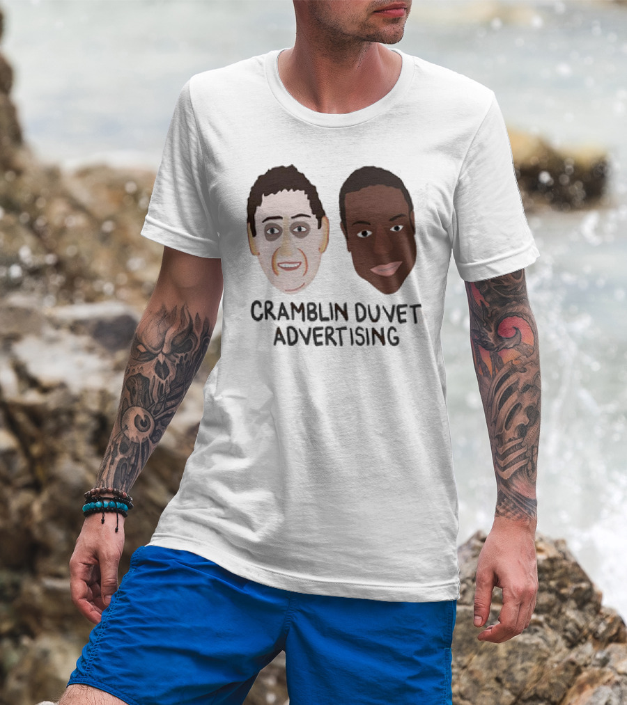 Cramblin Duvet Advertising Faces T-Shirt