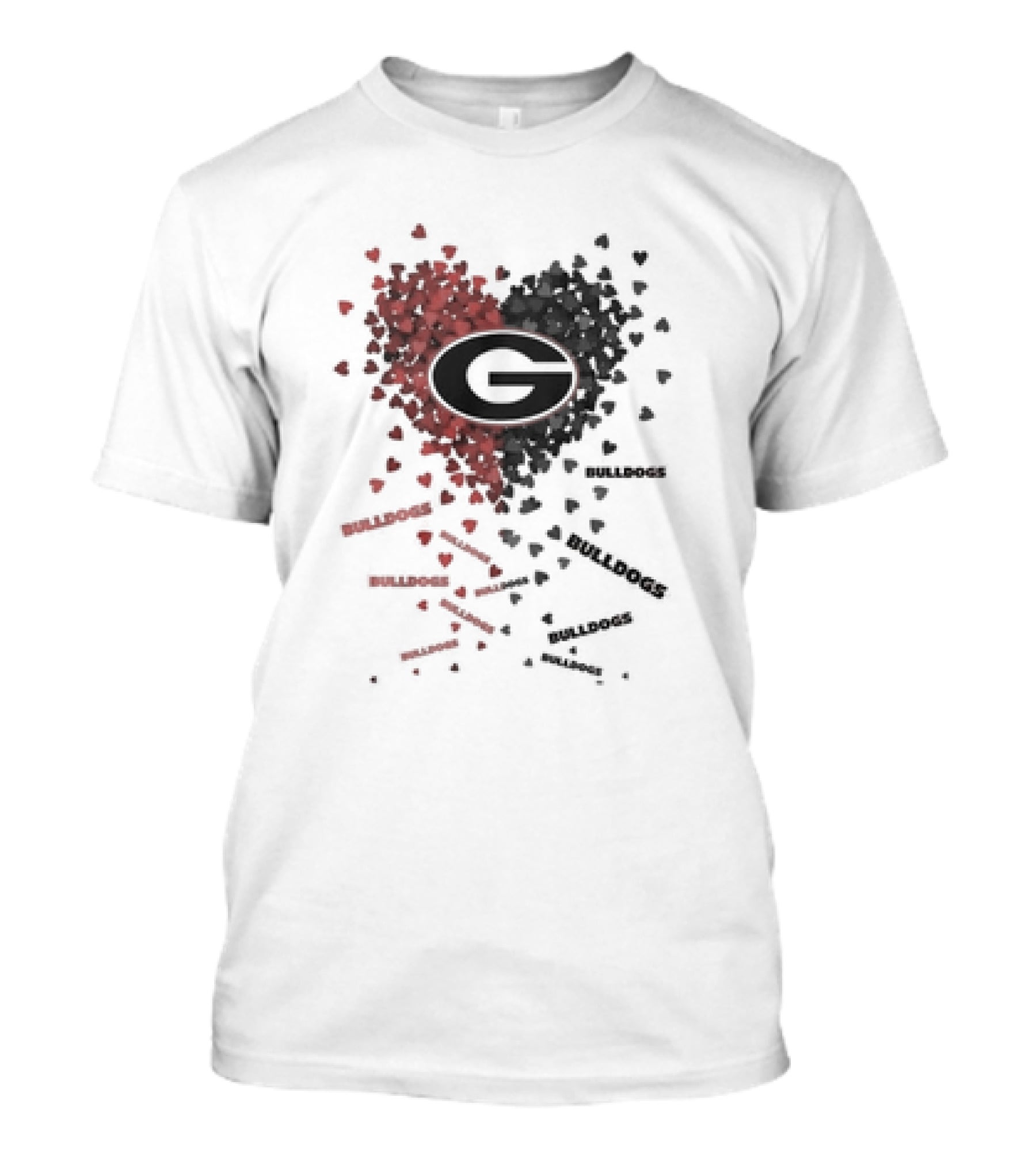 Georgia Bulldogs Heart G Logo Passion T-Shirt
