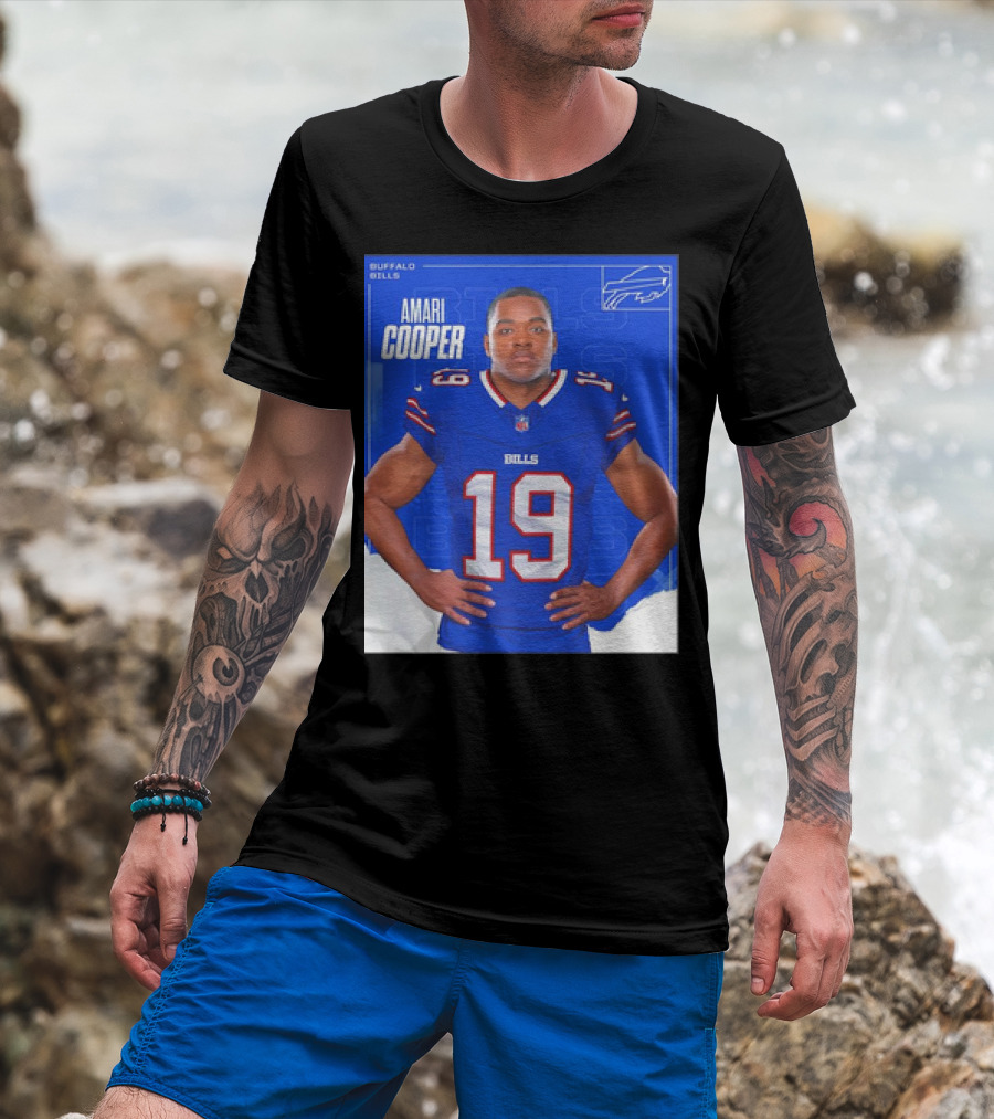 Amari Cooper Buffalo Bills NFL Football Player Card T-Shirt