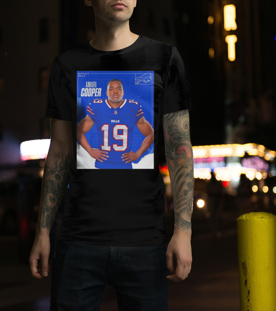 Amari Cooper Buffalo Bills NFL Football Player Card T-Shirt