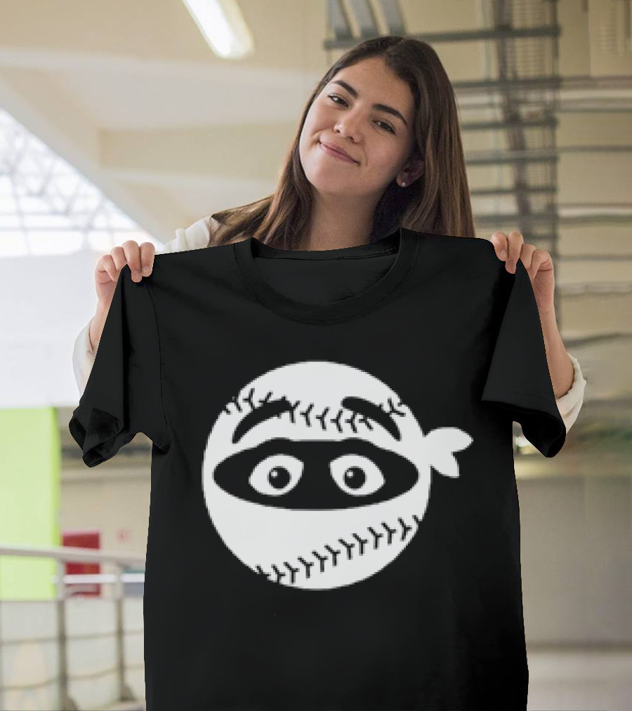 New York Mets Baseball Pitching Ninja Grimace T-Shirt