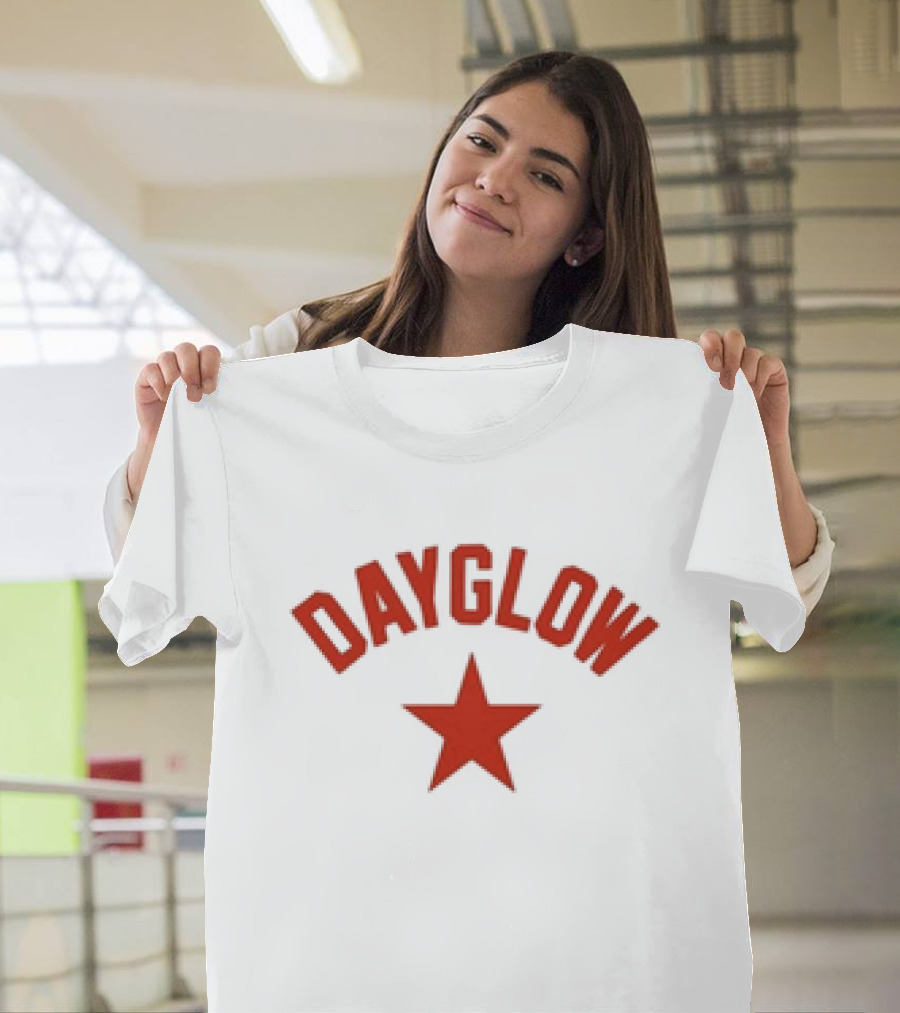 Dayglow Red Star White T-Shirt