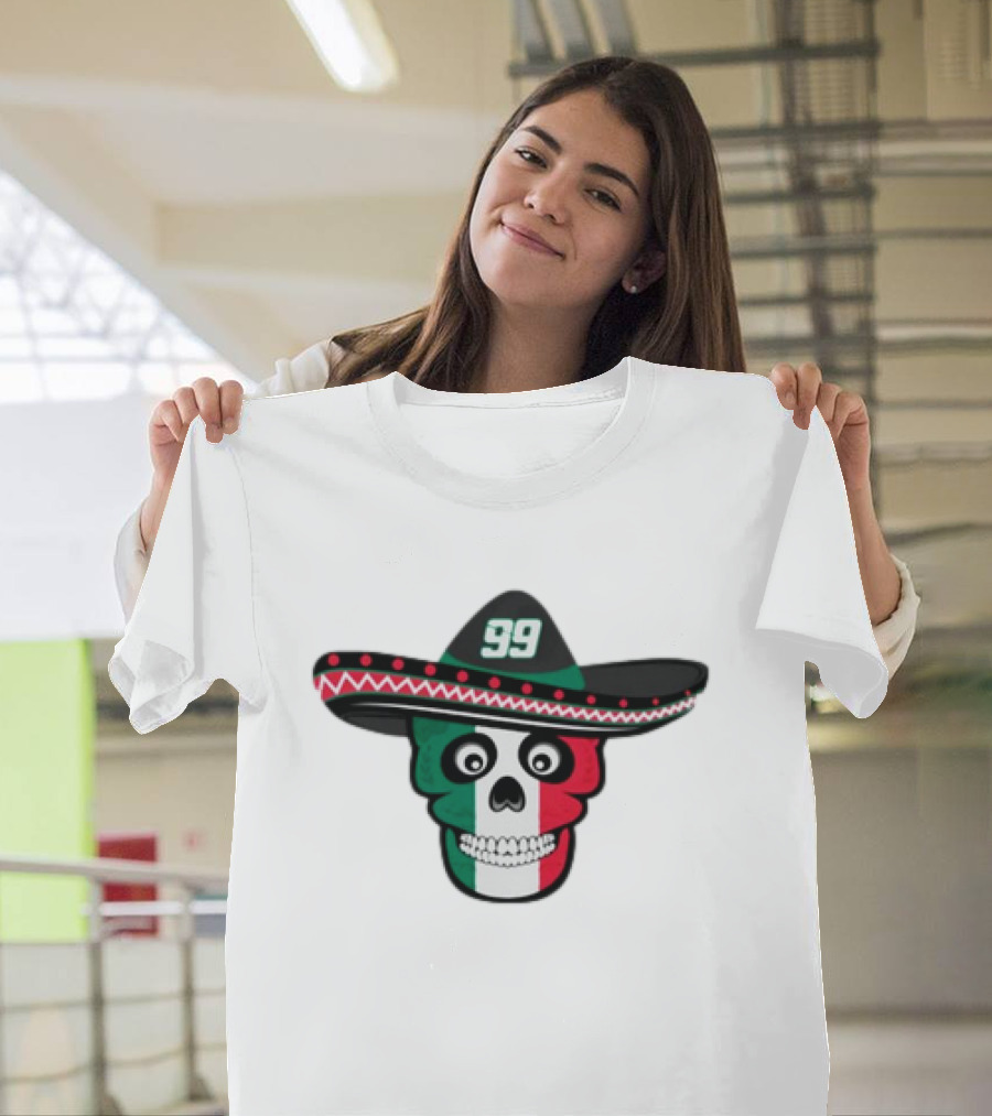 Skull 99 Daniel Suarez Pancho Hat Mexican Colors T-Shirt