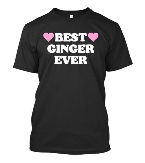 Best Ginger Ever Hearts T-Shirt