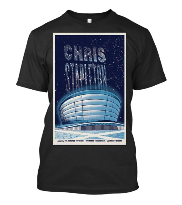 Chris Stapleton Featuring The Honchos Marty Stuart 17 10 2024 OVO Hydro Glasgow UK Concert T-Shirt
