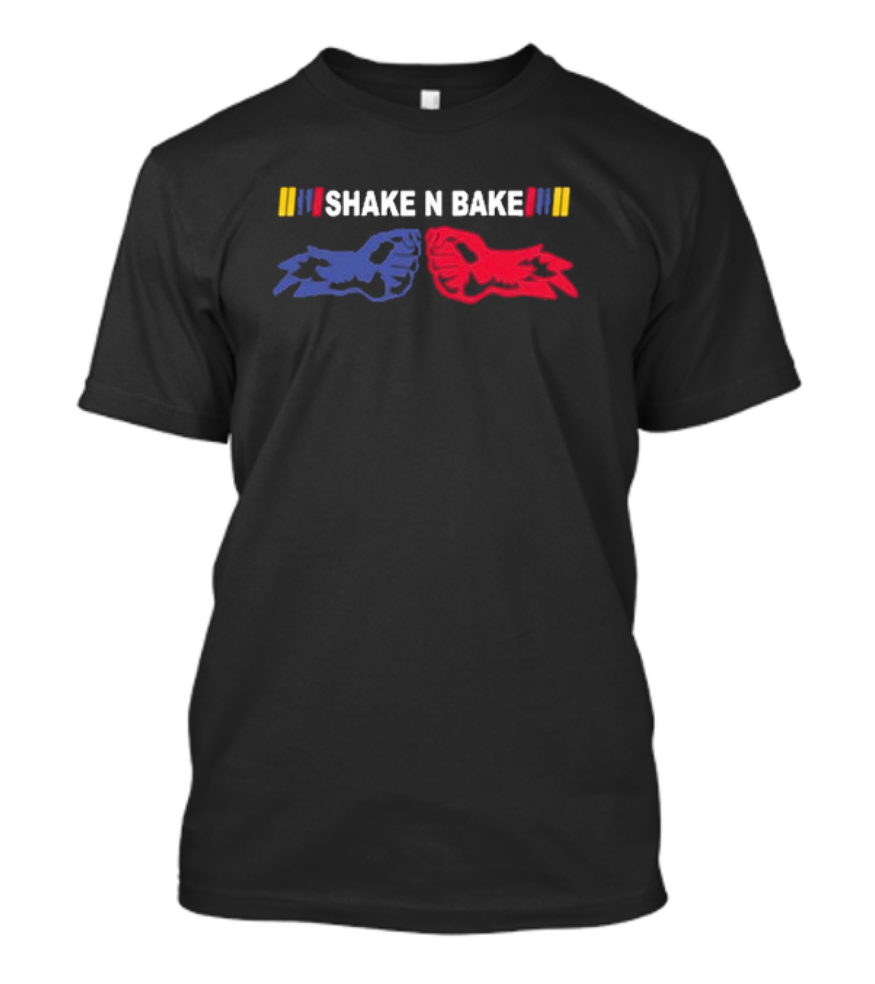 Shake N Bake Racing Hands Clap Colors Nascar T-Shirt