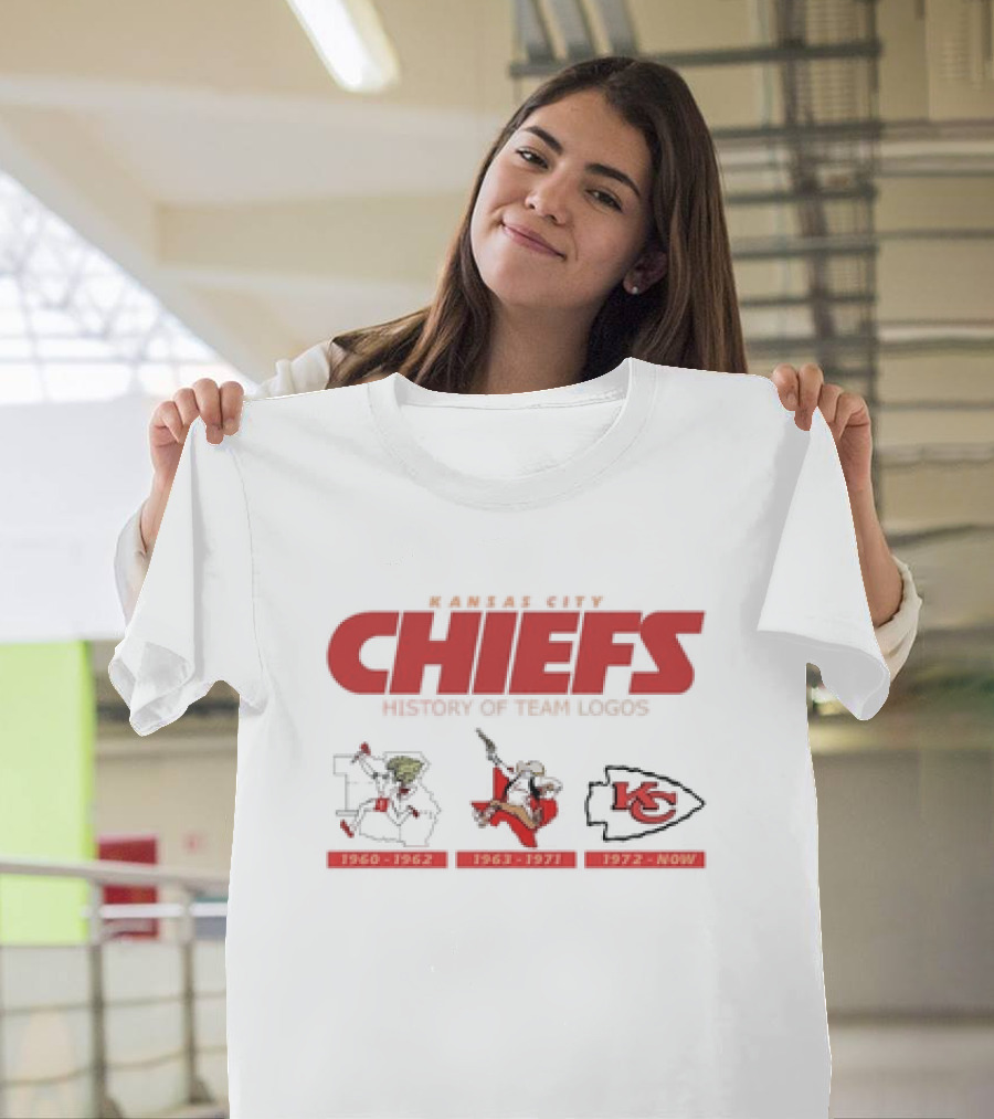Kansas City Chiefs History 1960-1962 1963-1971 1972-Now Team T-Shirt