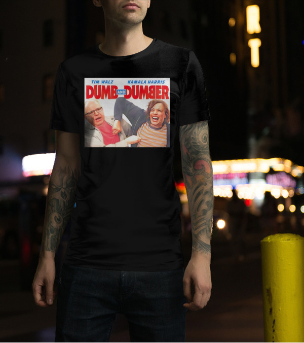 Tim Walz Kamala Harris Dumb And Dumber Cover T-Shirt