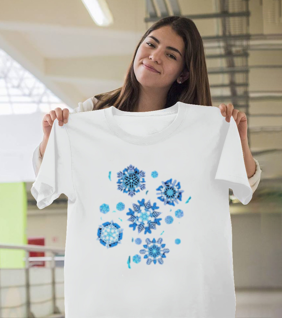 Merry Menagerie Animal Kingdom’s Puppets Retro Snowflakes T-Shirt