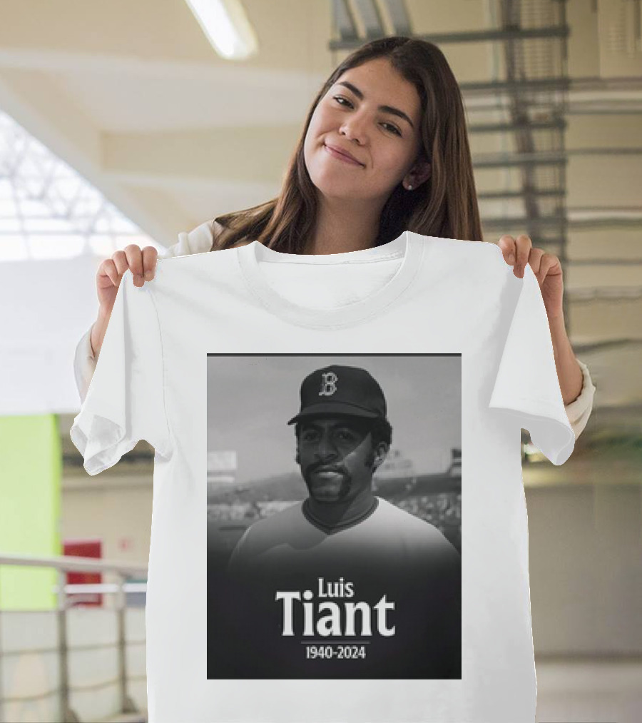 Luis Tiant 1940-2024 Boston Baseball Memorial T-Shirt