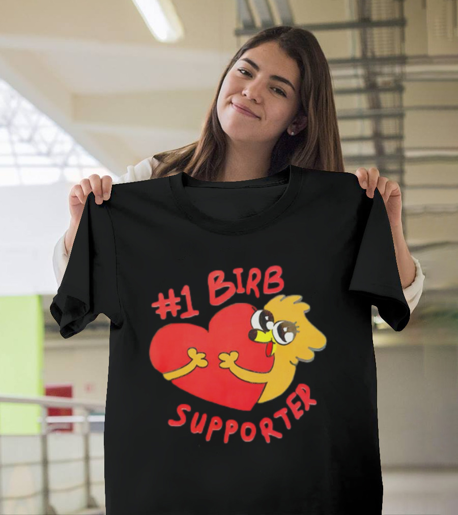1 Birb Supporter Heart Hug T-Shirt
